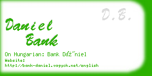 daniel bank business card